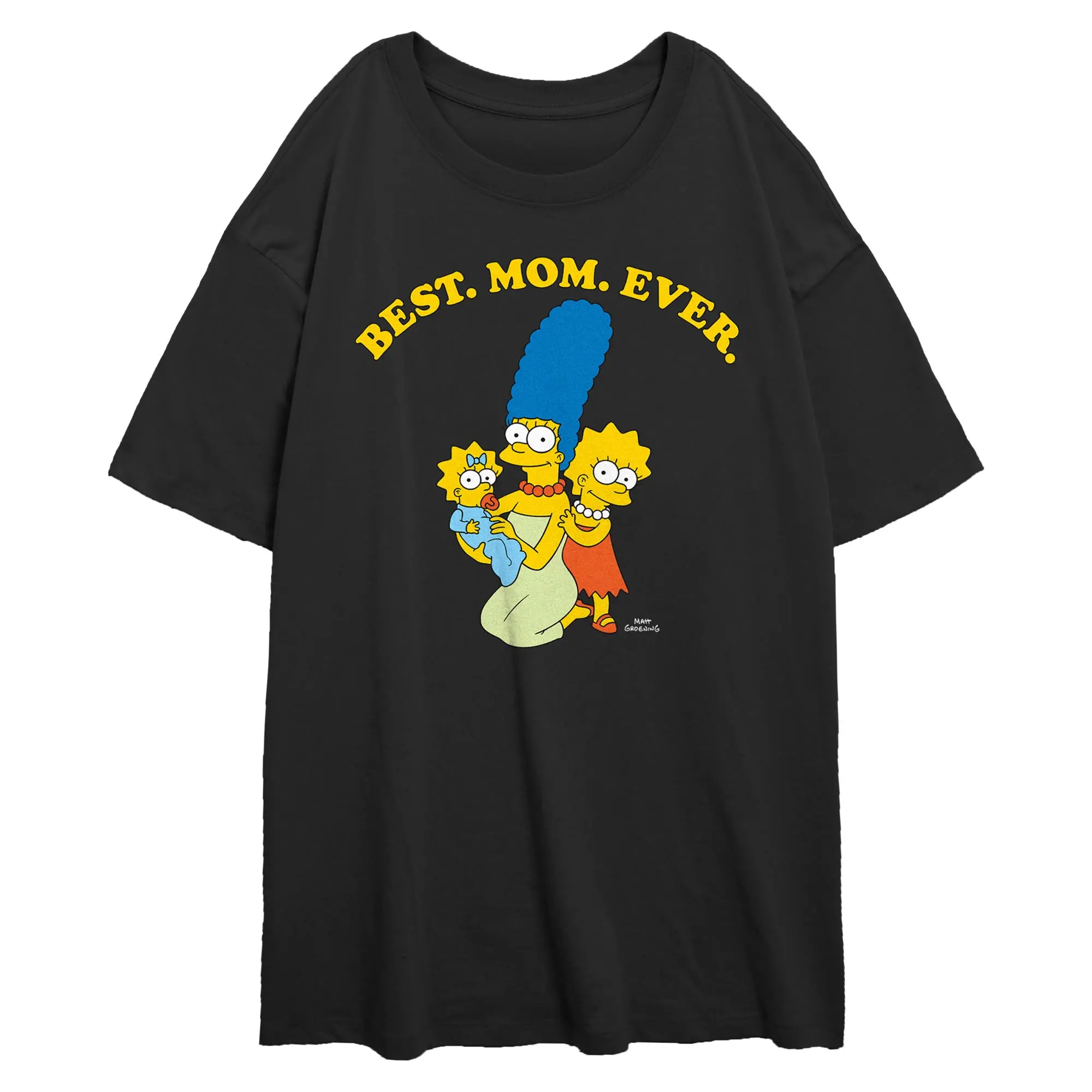 Juniors Womens The Simpsons Best Mom Ever Trio T Shirt
