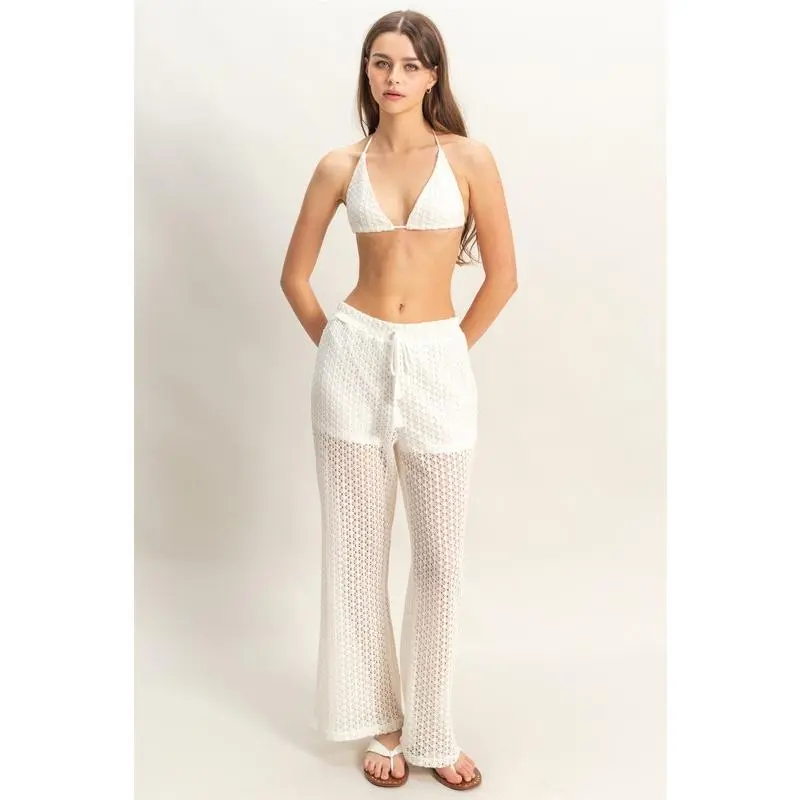 HYFVE Crochet Bra and Drawstring Pants Set