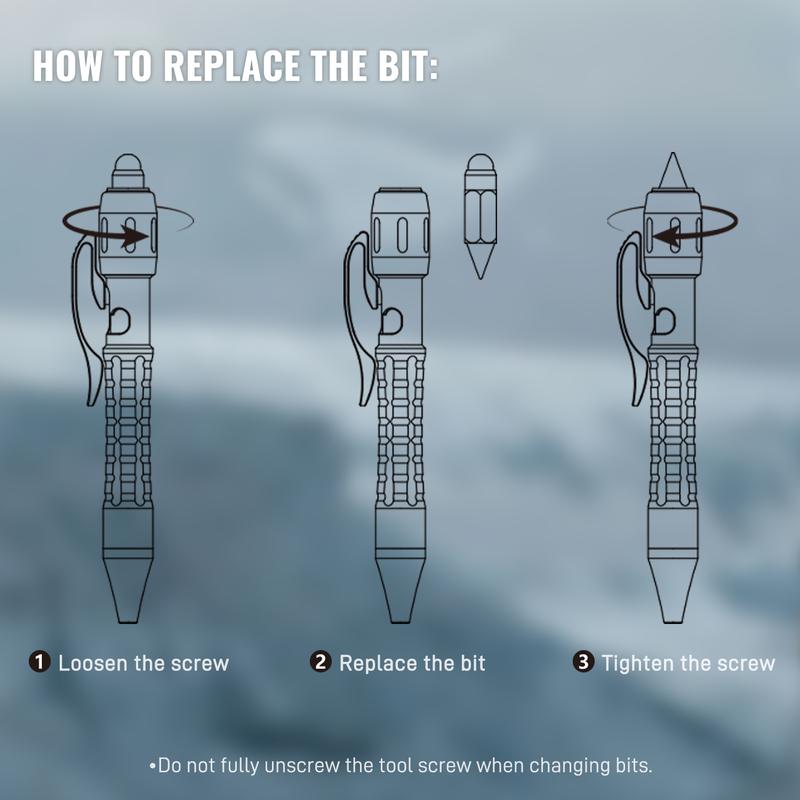 Tacray MP1 Multi-Functional Titanium Pen – Mini EDC Pocket Pen with Replaceable Bits, Box cutter, Tungsten Tip, Screwdrivers, Pencil & Stylus for Everyday Carry Tacray MP1 Multi-Functional Titanium Pen – Mini EDC Pocket Pen with Replaceable Bits, Box cutter, Tungsten Tip, Screwdrivers, Pencil & Stylus for Everyday Carry