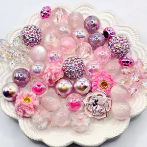 40 Piece Premium Curated Bead Mixes - Assorted Colors & Styles for Crafting and Jewelry Making