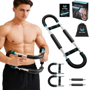 Twister Arm Trainer 20-60lb Adjustable 9 Resistance Levels Strength Trainer, Portablearm Chest Workout Equipment for Men & Women, Detachable Office Chest