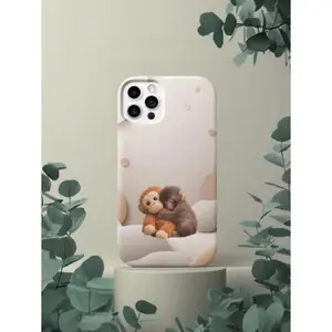 Punch Monkey Hug Tough Phone Case, Viral Meme Art, Realistic Fur Illustration, Perfect Gift for Him, for Her, Fits iPhone 11–17 Pro Max