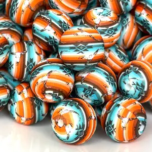 Free Spirit Printed Silicone Beads - Western & Farm Theme Crafting & Beading Beaded Pen