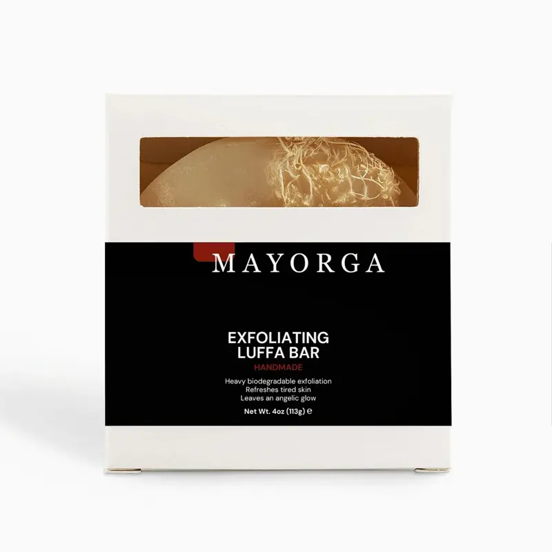 Mayorga Exfoliating Loofah Bar - Handmade Exfoliating Loofah for Skin Care, Net Weight 1 oz