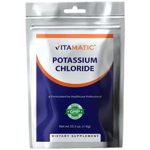 Vitamatic Potassium Chloride Powder – 1 Kg (2.2 lb) – Pure, No Fillers, Non-GMO, Gluten Free