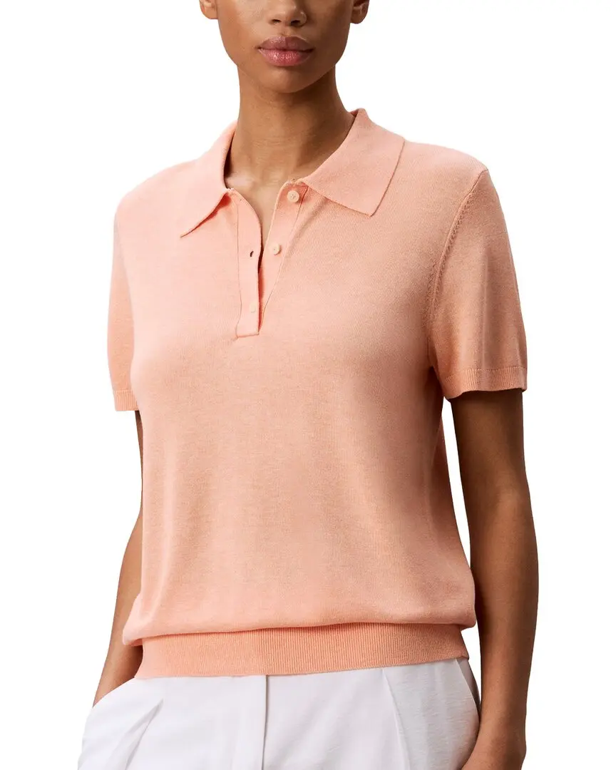 Calvin Klein Fine Gauge Polo Shirt Calvin Klein Fine Gauge Polo Shirt