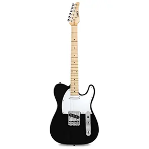 LYXPRO 39” Electric Guitar TL Series Solid Body with 3-Way Switch & Tone Controls Wooden C-Shape Neck for Beginners & Intermediate Players