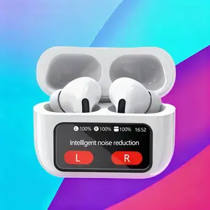 Wireless Earphone, 1 Count Open-ear Design True Wireless Noise Cancelling Headphone with Full Color Display, Bluetooth-compatible Earbuds for iPhone Android Sport/Workout/Running, Audio, Wireless Headset