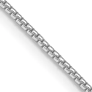18” Sterling Silver 1.25mm Round Box Chain Necklace 925