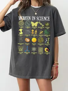 NEW SHIRT Retro Women In Science Tee For Women, Graphic Cotton Tshirt Unisex Men Women