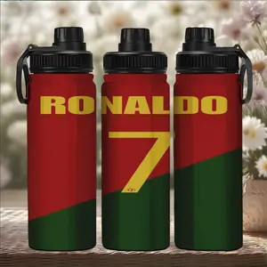 20oz Stainless Steel Insulated Travel Mug, Football Star Print Design, Dual-Layer Vacuum Technology, Perfect Gift for Christmas & Holidays