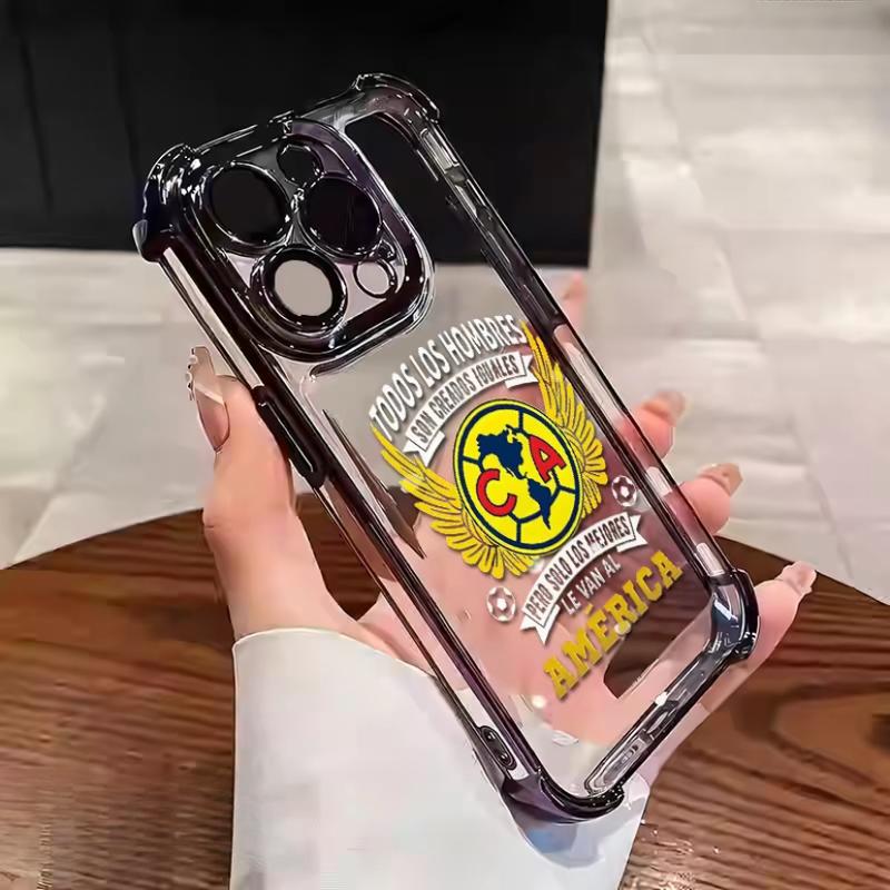 Club América Pride Phone Case for iPhone 11–17 Pro Max Plus| Shockproof TPU Soft Cover| Vintage Stylish Anti-Drop Protection