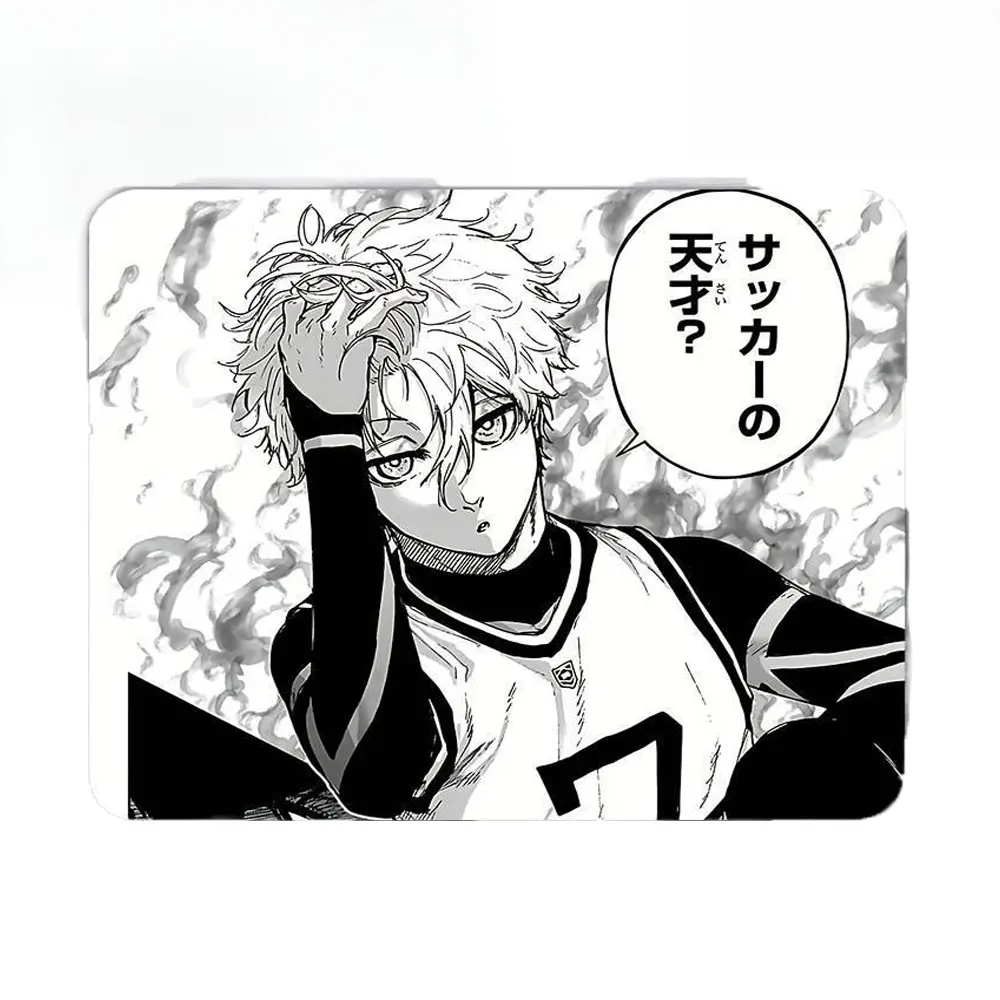 Anime Football Prodigy Seijiro Nagare Rectangular Rubber Mouse Pad, 20x24cm, Non-Slip Base, Portable Durable Desk Mat for Gaming, Office Work (Computer Accessories, Computers & Office Equipment), 24Cm
