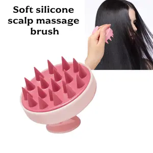 Soft Silicone Scalp Massager Brush, Removes Dandruff, Gentle Shampoo Comb, Promotes Healthy Hair, Ergonomic Design, Ideal Gift for Women and Girls, Shower Bath Tool