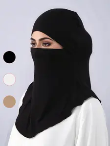 Women's Soft Fabric Stretchy Jersey Hijab Scarf, Comfortable Fit Design Suitable for Various Occasions, Durable & Stylish Headwear