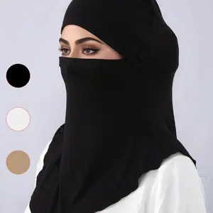 Women's Soft Fabric Stretchy Jersey Hijab Scarf, Comfortable Fit Wrap Design Suitable for Various Occasions, Durable & Stylish Headwear
