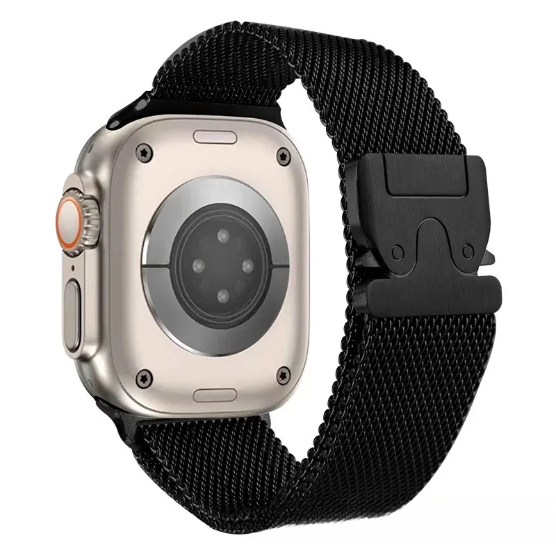 Compatible with Apple Watch Bands (iWatch S10 / Ultra 2) — Magnetic Metal "Parachute" Steel Band Compatible with Apple Watch Bands (iWatch S10 / Ultra 2) — Magnetic Metal "Parachute" Steel Band