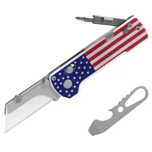 U1 Pro Multitool Folding Utility with Folding Screwdriver| EDC Pocket Tool, Compact Multi Tool Knife, Portable Screwdriver Set, Camping Gear, Survival Tool, Tactical Everyday Carry