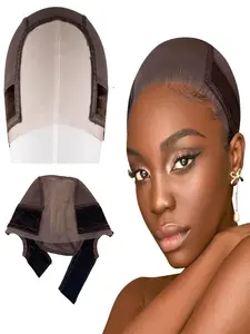 Women's Lace Wig Grip Cap for Wigs, 4x5 Transparent Design, Non-Slip & Adjustable Fit, Medium Size, Ideal for Secure Styling