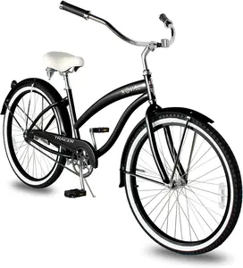 Tracer NOVA Beach Cruiser Bike for Adults, 26 Inch Wheels, Hi Ten Steel Frame, 1 Speed, Complete Cruiser Bike, Multi Colors cruiser bike