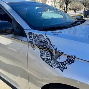 Mexican Map Azteca for Light Color Cars Car Exterior Accessory Decal Sticker - 4 Sizes Available