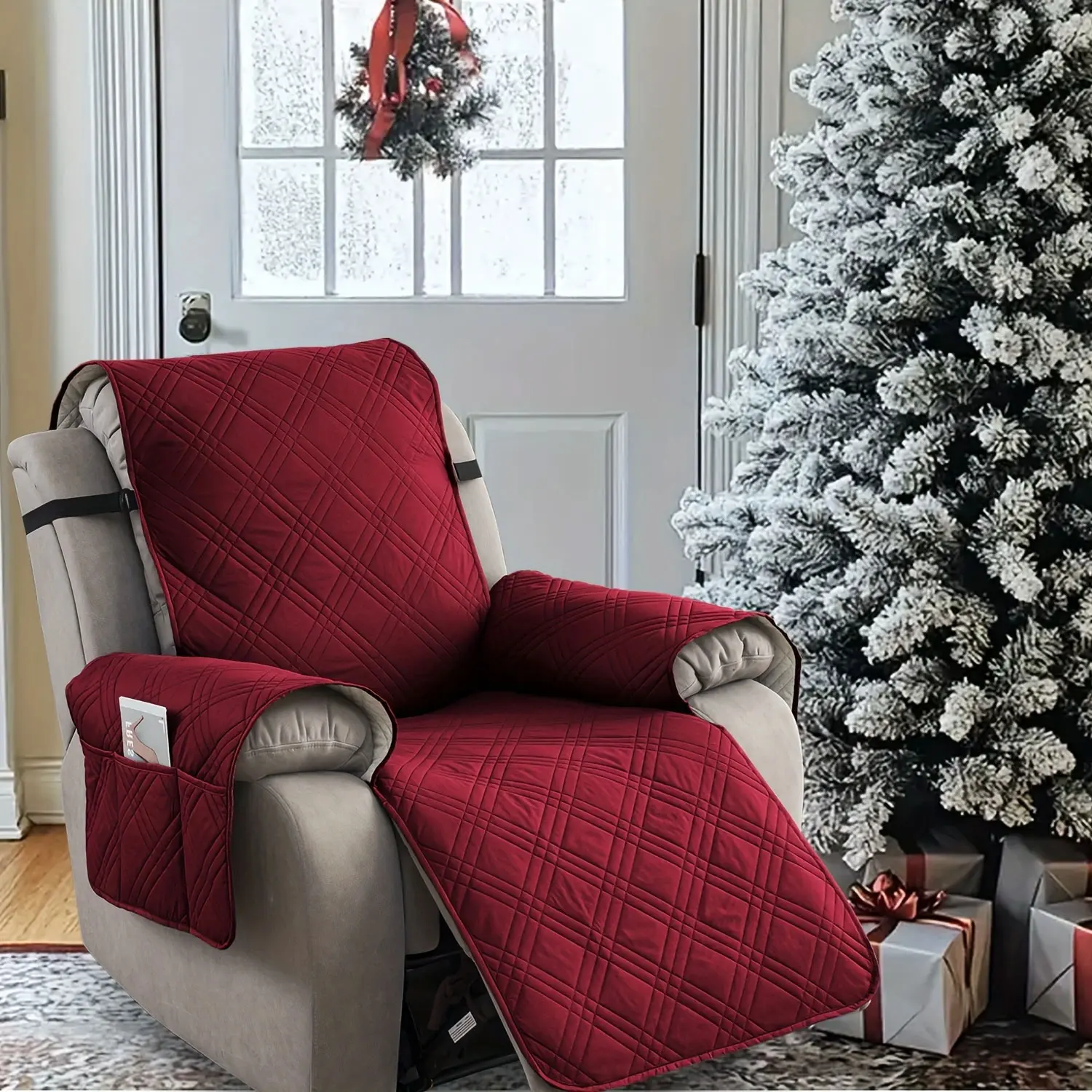 Waterproof Recliner Chair Cover, Non Slip Recliner Covers For Recliner Chair With Pocket, Furniture Protector, Easy To Install & Easy Care