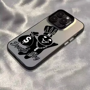 Dough Boy Aesthetic Pattern Casing For iphone 16 15 14 13 12 11 X XS SE23 PRO PLUS MAX 2020 2022 SAMSUNG GALAXY S22 S23 S24 FE ULTRA PLUS Hard TPU PET PC Black Silver Gift Shockproof Protection Aesthetic Anti-Drop Protective Protector Phone Cases Shell Co
