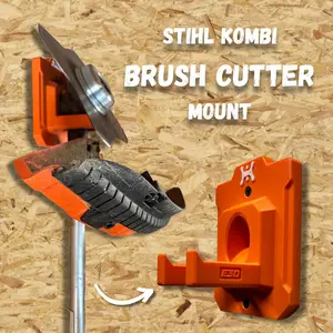 STIHL Kombi Brush Cutter Attachment Compatible Wall Mount Hanger (for Kombi Model FS-KM)