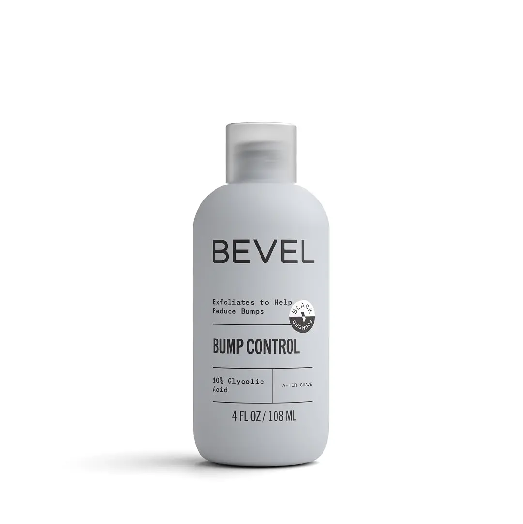 Bevel Post-Shave Balm for Bump Control & Ingrown Hair, Exfoliating Treatment with Glycolic Acid, Restoring Body Care Moisturizer, 4 Fl Oz, All Skin Types, Aftershave, Moisture, Adults, Anti-Aging, Single Item, Damage Repair, Reduces Bumps, Post-Shave Care