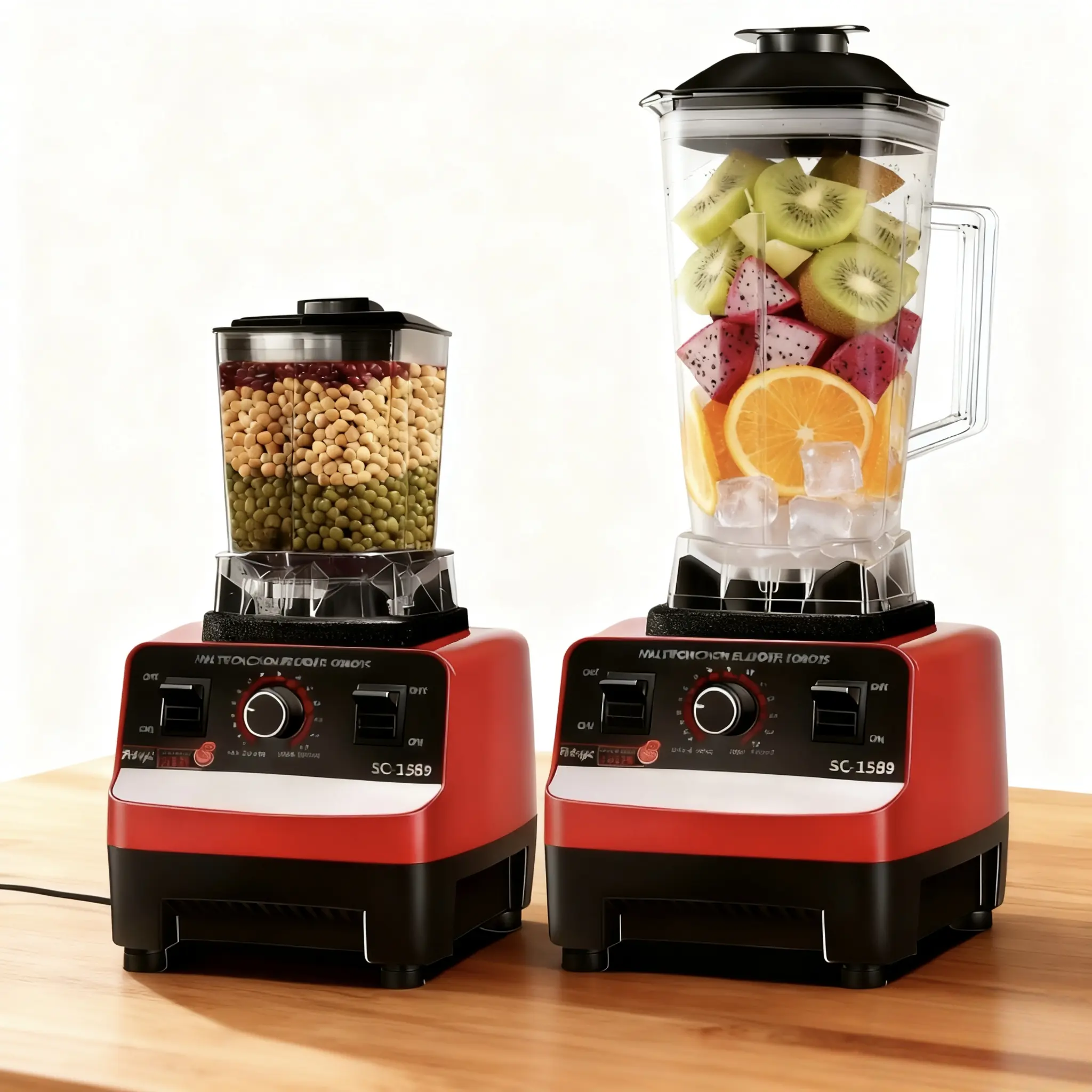 2L Large Capacity Desktop Wall Breaker - Home Multifunction Juicer, Drink Mixer Blender with 2 Different Cups for Juice Squeezing, Grinding