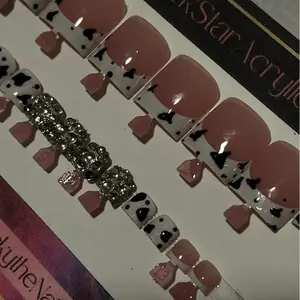 Cow print toes Waterproof Nail Art Nail Nail Care Nail Polish Polish Color Manicure Cutics Cosmetic