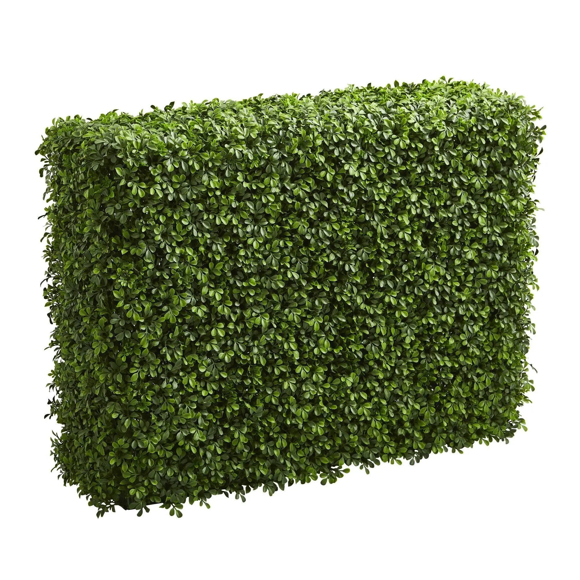 39” Artificial Boxwood Hedge Panel - Low-Maintenance Faux Plants for Home Improvement, Indoor-Outdoor Garden Decor, Landscaping Decor Ornaments