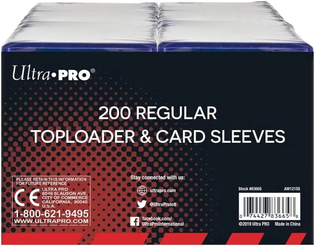 Ultra PRO 3" x 4" Clear Regular Toploaders & Card Sleeves Bundle 200 Count Standard Size Trading Card Protectors for Baseball Sports Cards UP83665 - TikTok Shop Ultra PRO 3" x 4" Clear Regular Toploaders & Card Sleeves Bundle 200 Count Standard Size Trading Card Protectors for Baseball Sports Cards UP83665 - TikTok Shop