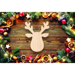 Christmas Reindeer Ornament, Sign, Craft, Cutout