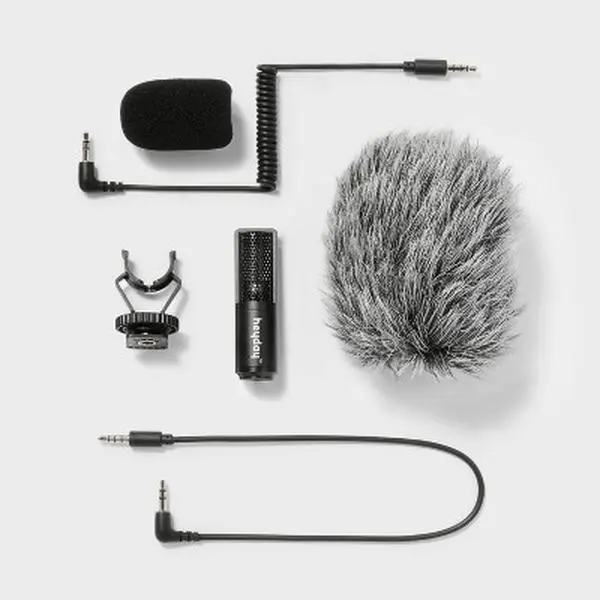 heyday Cardioid Microphone Audio Mic Lavalier Crisp Black heyday Cardioid Microphone Audio Mic Lavalier Crisp Black