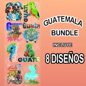 Guatemala Bundle DTF Ready to press Transfers, Direct to Film designs