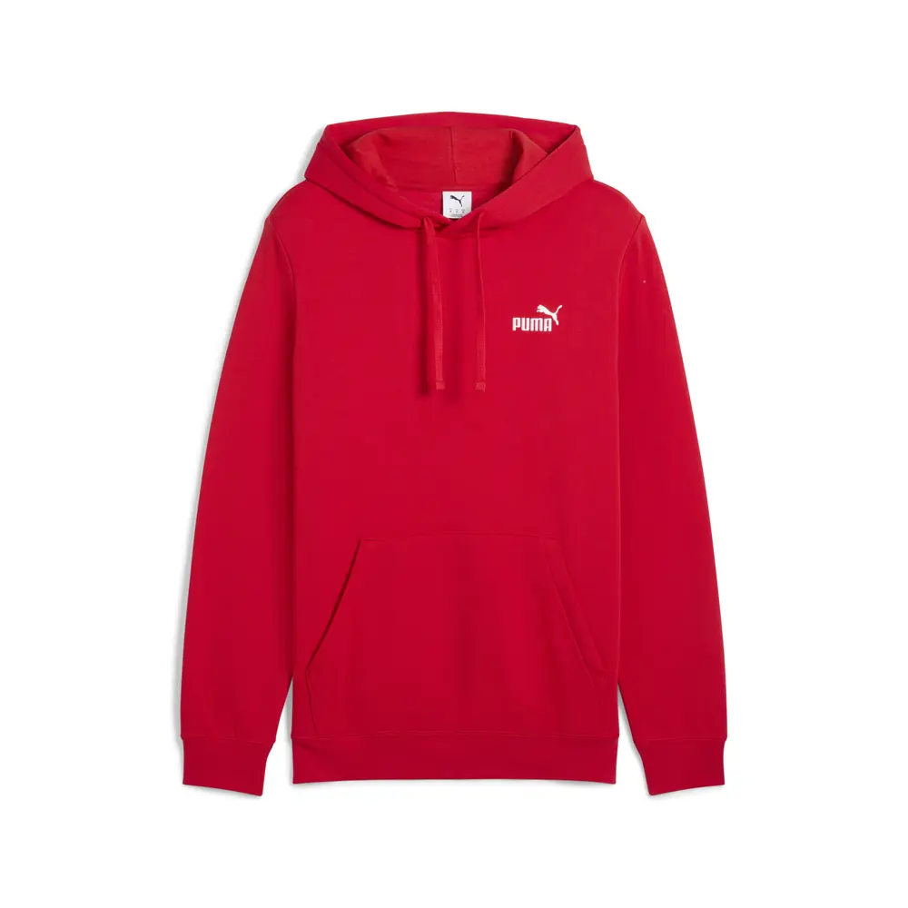 PUMA Mens Essentials Long Sleeve Hoodie Casual Outerwear Casual - Red