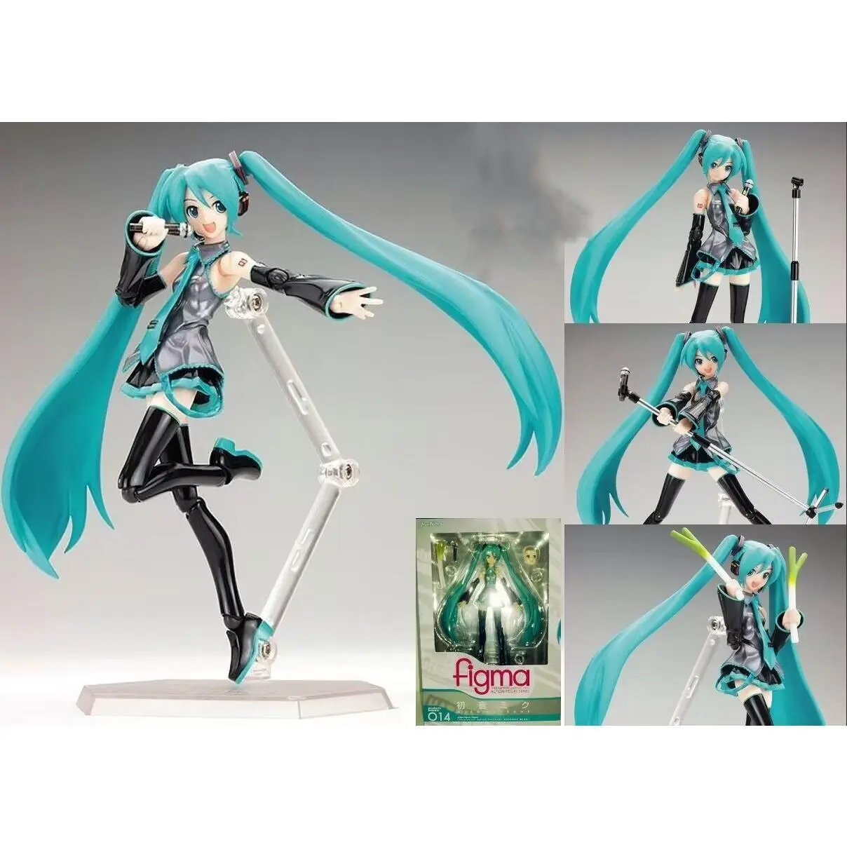14cm Anime Hatsune Miku Figma 014 Gemeinsame Bewegliche Gesicht Ändern Boxed Puppe Pvc Action Figure Dekoration Modell Spielzeug