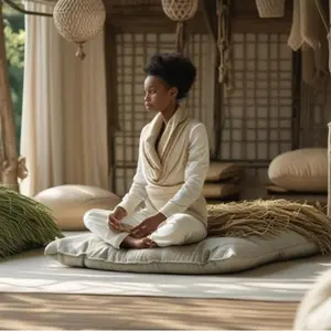 Zabuton Meditation Base Cushion - Cotton, Soft 100% Cotton Fill, Handmade in USA, Machine Washable, Removable Cover, Available in Small/Travel & Standard Sizes