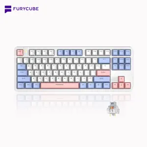 [Clearance Sale] FURYCUBE G87 Mechanical Keyboard, 87keys Gasket Structure, Hot-Swappable Switch, PBT Double-shot Keycaps, Rainbow Backlit USB-C Wired, Office/Gaming Computer Accessories, Summerwins, Budget Gift