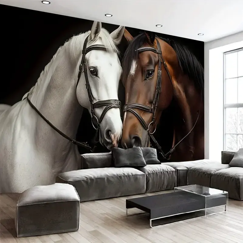 Majestic Horse Pattern Artistic Print Tapestry - Bold Presence, Artful Detail Pops, Indoor Décor Boost, Easy Style, Bedroom Calm With Art, Elegant Home Supply for Living Room Summer Vibe Accent
