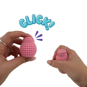 Little Ouchies Grippie Mini Ergo Click Keychain - Pain Stimming Tool for Nervous System Regulation Anxiety & Stress Relief - Spiky Texture for Deep Pressure & Safe Fidgeting