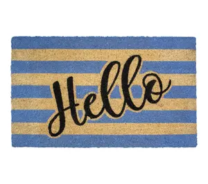 Northlight Natural Coir "Hello" Outdoor Doormat 18" x 30"