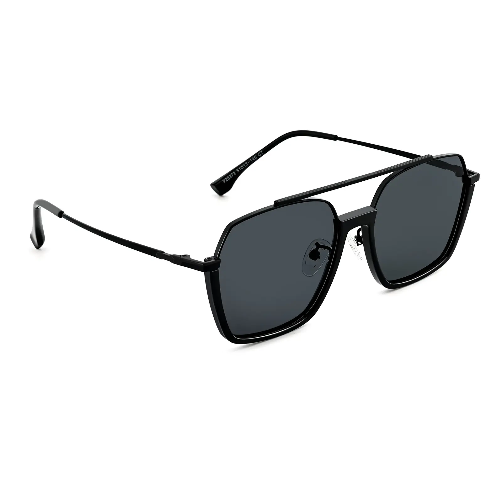 Retro Oversized Square Double Bridge Pilot Sunglasses Metal Frame UV Protection Amazon.com: Fozono Aviator Sunglasses for Women Men Trendy  main image 4