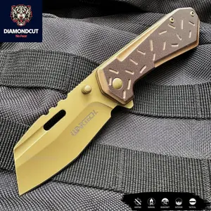 6.5” Outdoors Man Bushcraft Hunting Tactical EDC Everyday Pocket Knife, Camping Gear Folding Knife, Survival Tool Accessories, Father’s Day Gift, Birthday Gift, Christmas Gift