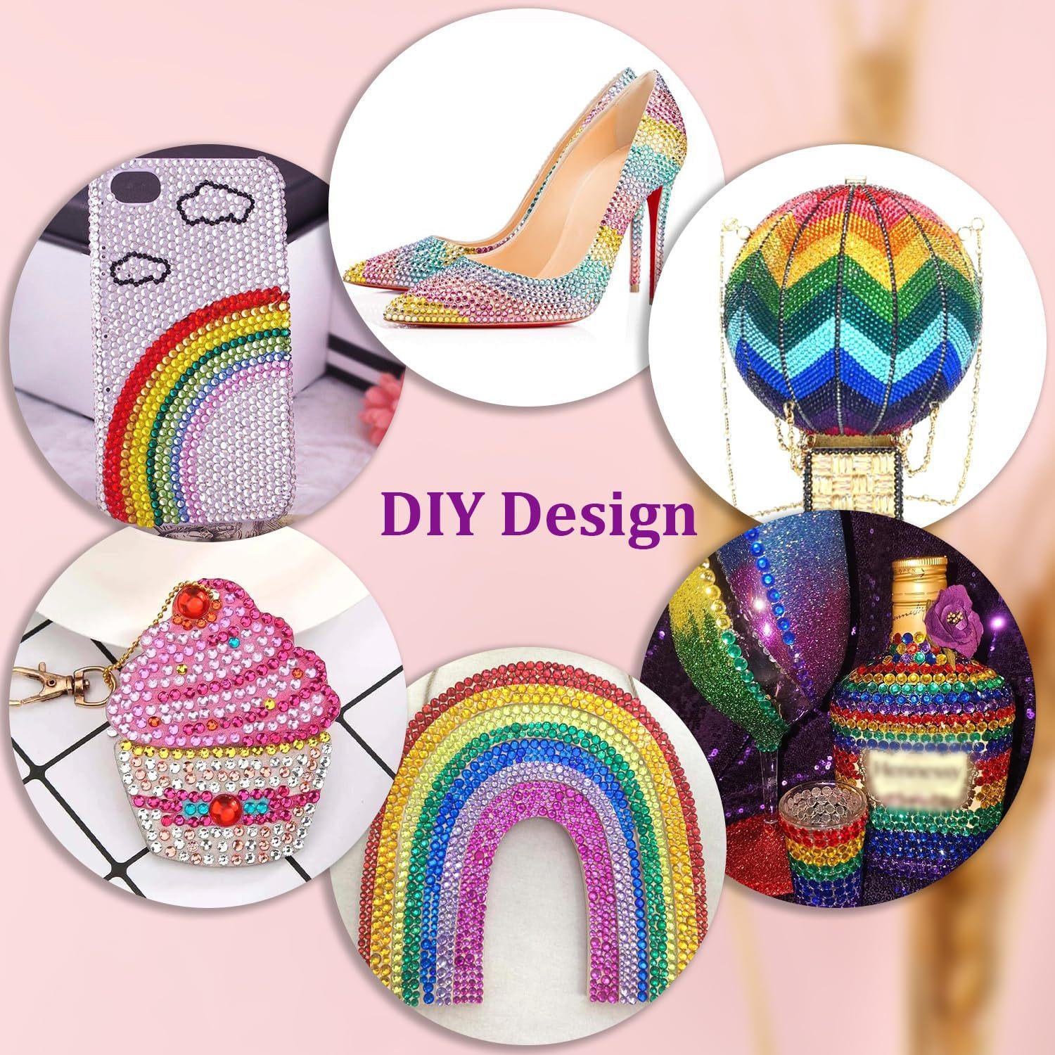 3mm Jelly Rhinestones Bedazzling Kit | Flatback Bedazzler Gems, Diamond Art Tools for Bedazzle Thing Shoes Books Crafts Nail Art