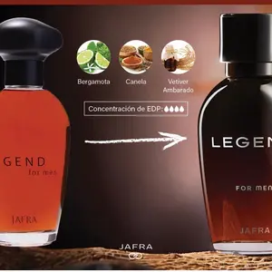 Jafra Legend for men 3.3 fl oz eau de parfum (US) spray,glass bottle and box