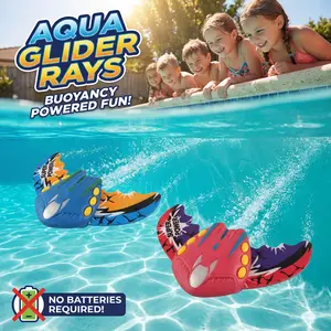 2-Pack Set Kids Pool Diving Toy, Battery-freeWater Swimming Dive Pool Game, Toddler Bath Toy Play Set , Summer Pool Toys Swimming Pool Water，Hydrodynamic Manta Ray Toy，Fun Outdoor Beach Lake Swim Summer Party Gift  Boy Girl Interactive Pool Games