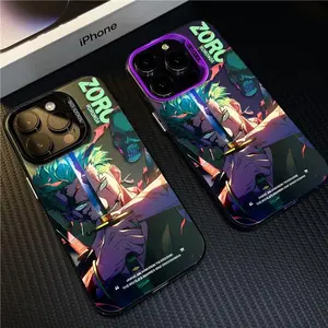 Hot animes Roronoa Zoro 3D One ps Phone Case for iPhone 17 Air 16 15 14 13 12 11 Pro Max Plus  Cool Man shockproof Cover Japanese Anime-Style "2D" Design — The Perfect Birthday Gift for Students, Packed with Fandom Appeal.