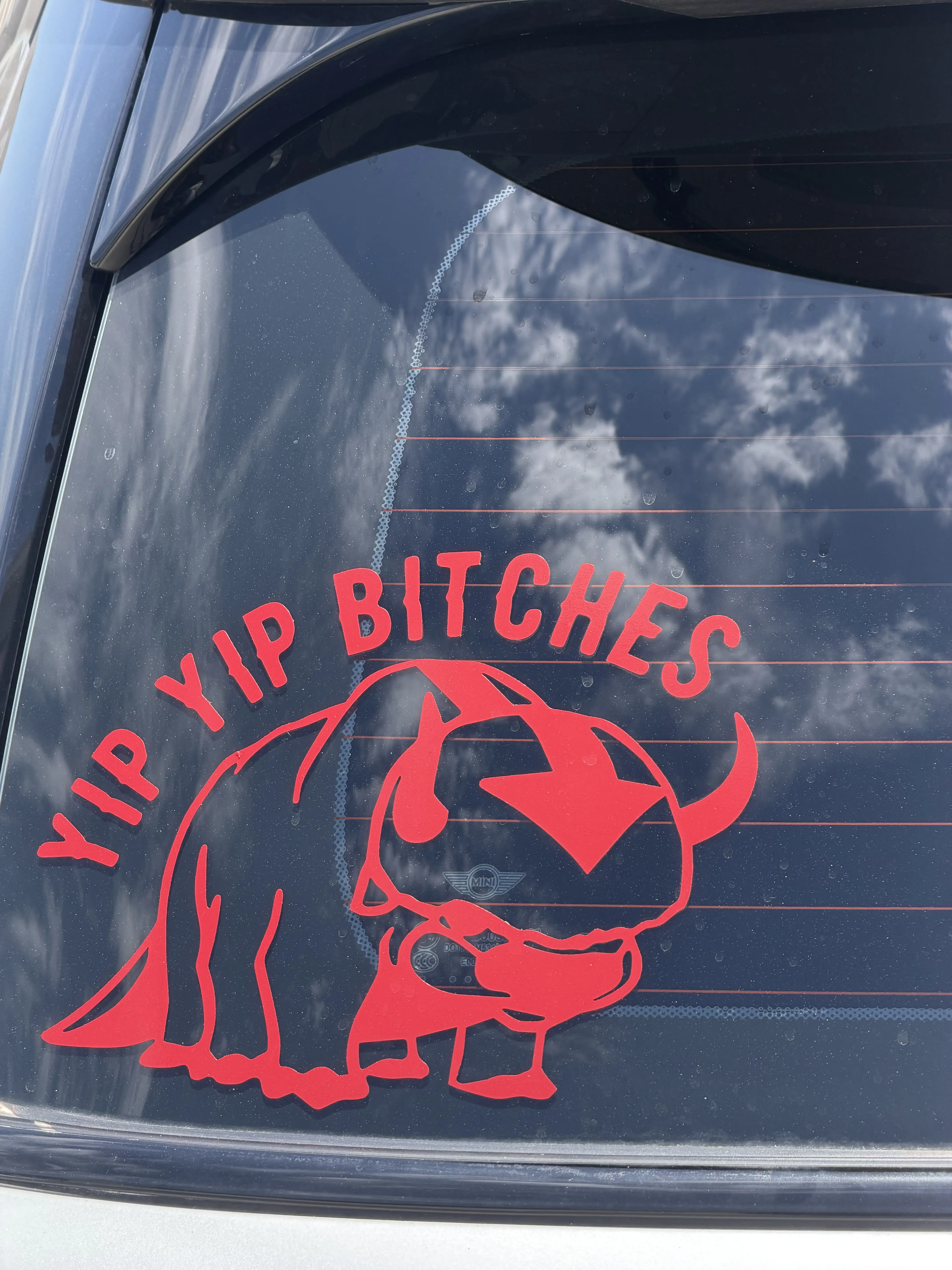 YIP YIP B Car Vinyl Sticker
